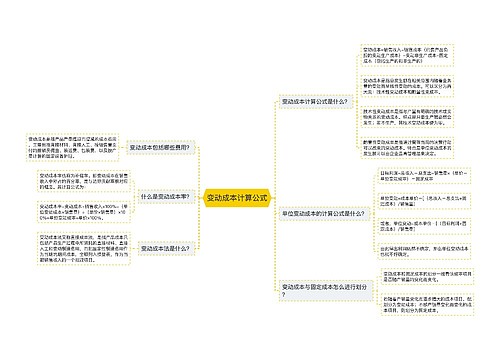 变动成本计算公式