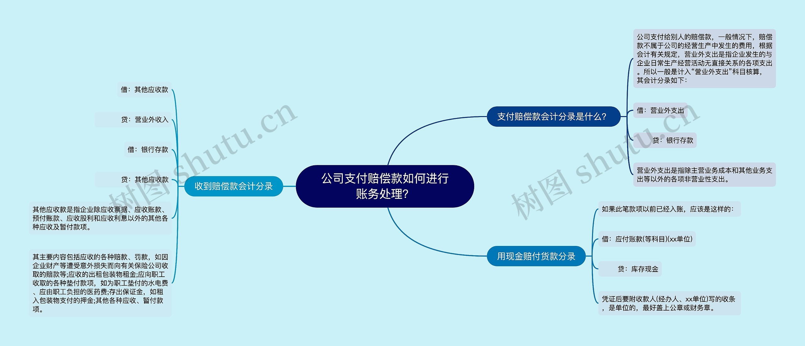 公司支付赔偿款如何进行账务处理？