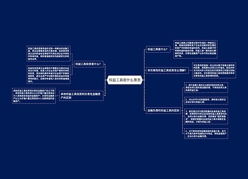 权益工具是什么意思