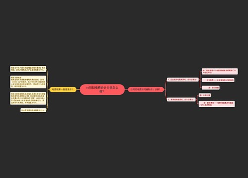 公司扣电费会计分录怎么做？