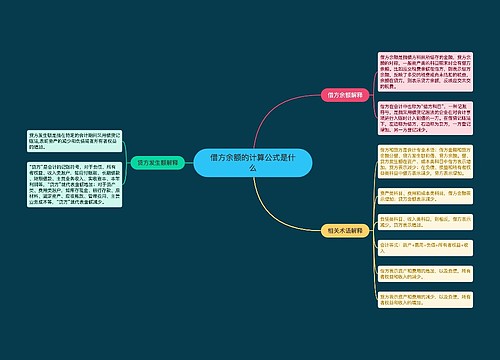 借方余额的计算公式是什么