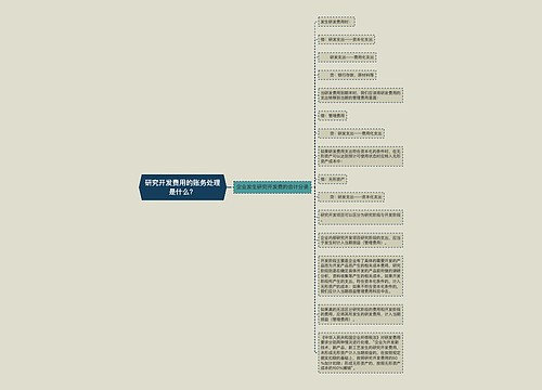 研究开发费用的账务处理是什么？