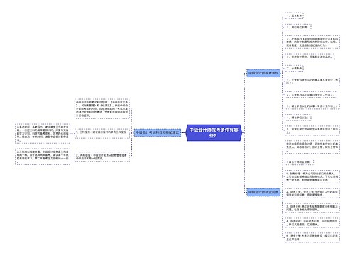 中级会计师报考条件有哪些？