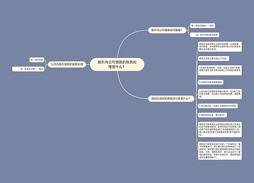 股东向公司借款的账务处理是什么？