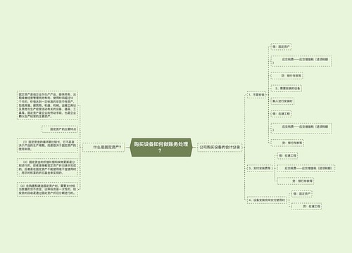 购买设备如何做账务处理？