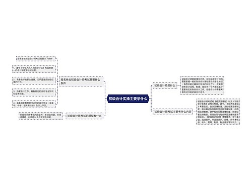 初级会计实操主要学什么