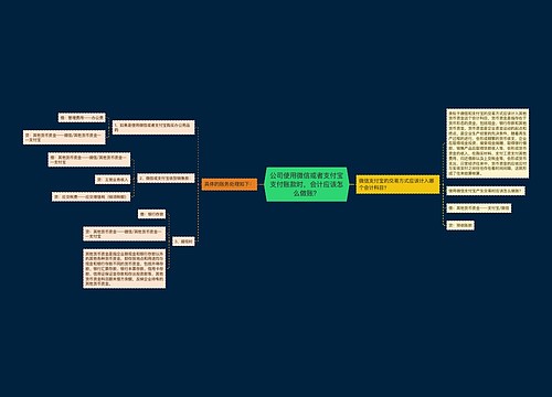 公司使用微信或者支付宝支付账款时，会计应该怎么做账？