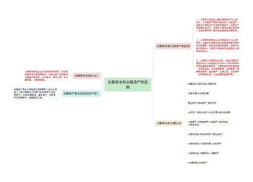 长期资本和长期资产的区别