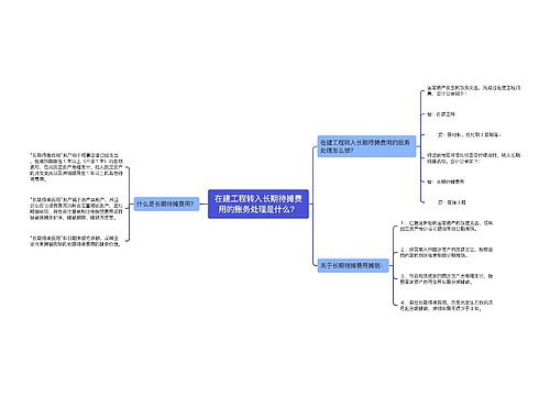 在建工程转入长期待摊费用的账务处理是什么？