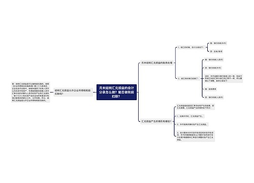 月末结转汇兑损益的会计分录怎么做？能否做税前扣除？