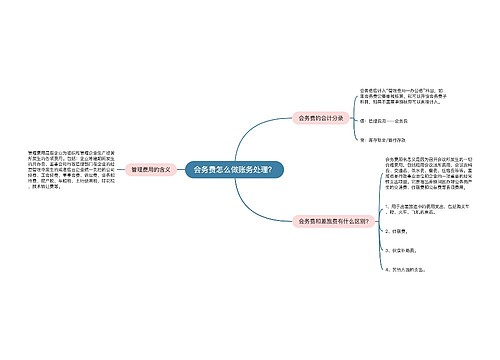 会务费怎么做账务处理？