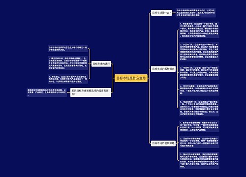 目标市场是什么意思