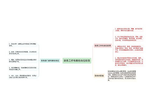 财务工作有哪些岗位职责