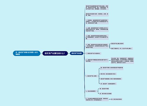 固定资产处置包括什么？