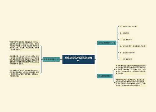 发生运费如何做账务处理？