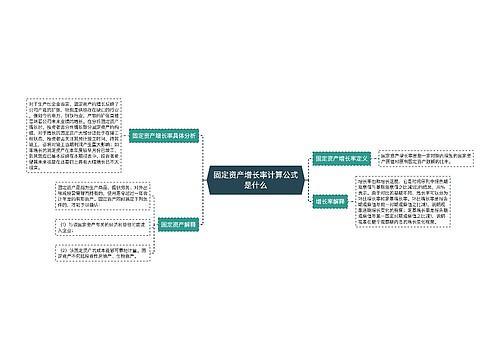 固定资产增长率计算公式是什么