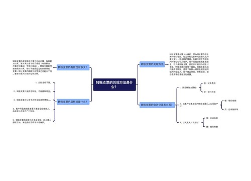 转账支票的兑现方法是什么？