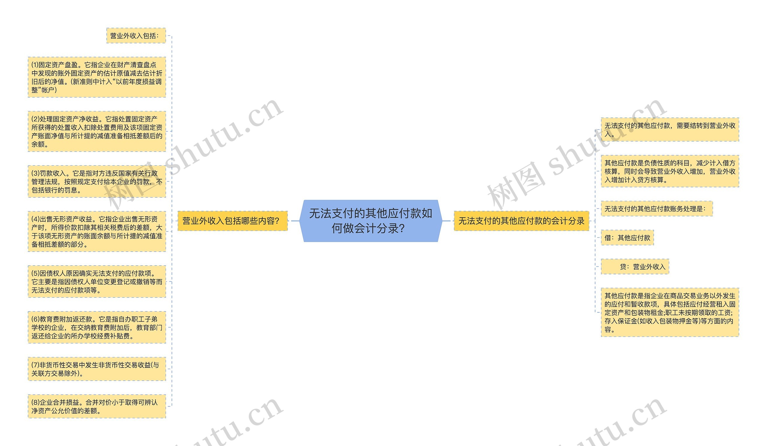 无法支付的其他应付款如何做会计分录？
