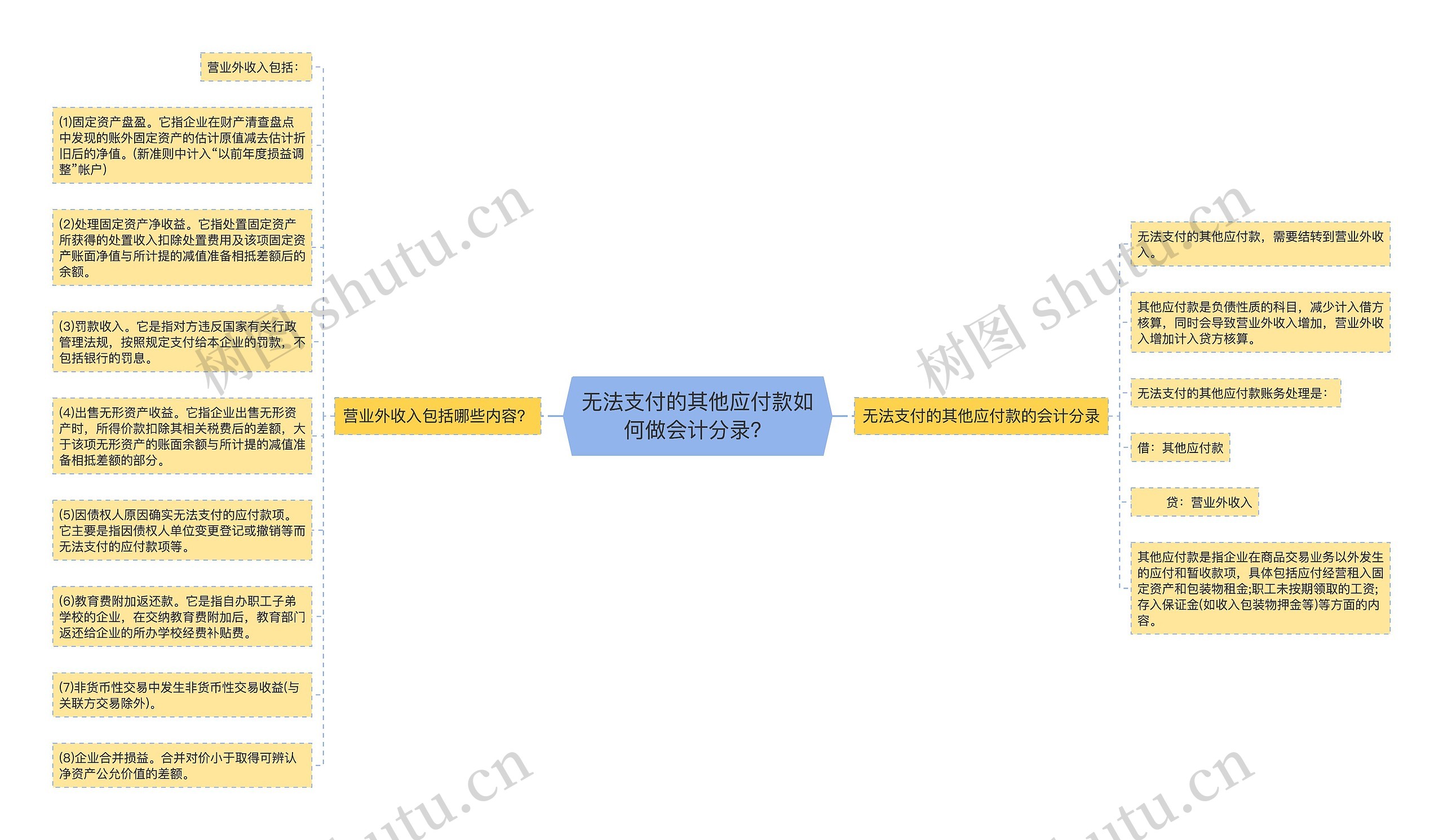 无法支付的其他应付款如何做会计分录？