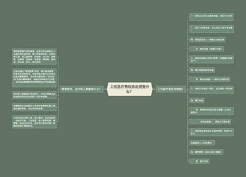 工伤医疗费账务处理是什么？