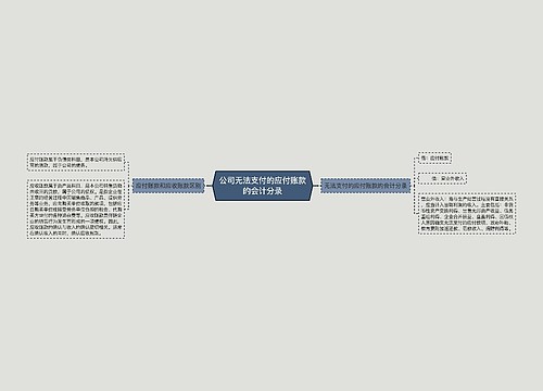 公司无法支付的应付账款的会计分录