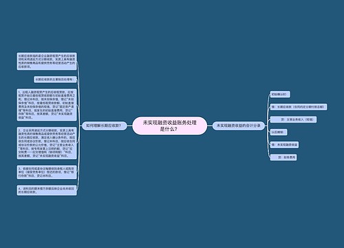 未实现融资收益账务处理是什么？