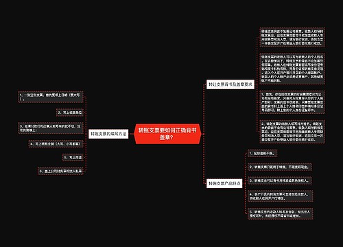 转账支票要如何正确背书盖章？