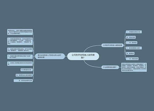 公司的开支和收入如何做账？