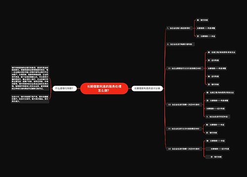 长期借款利息的账务处理怎么做？