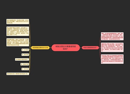 转账支票支付需要使用密码吗？