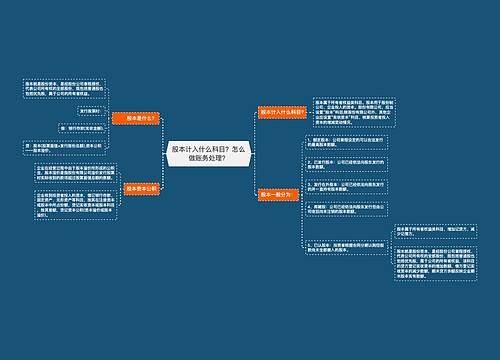 股本计入什么科目？怎么做账务处理？