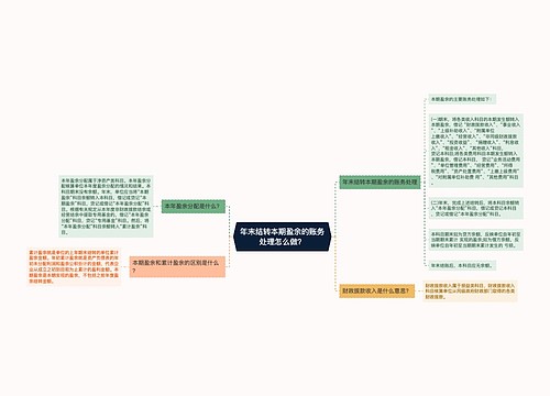 年末结转本期盈余的账务处理怎么做？