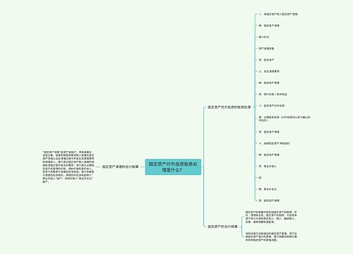 固定资产对外投资账务处理是什么？