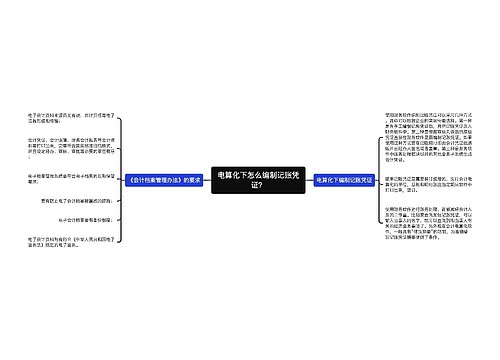 电算化下怎么编制记账凭证？