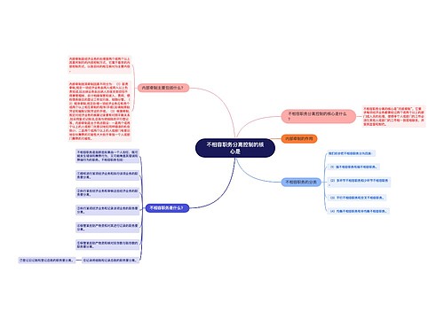 不相容职务分离控制的核心是