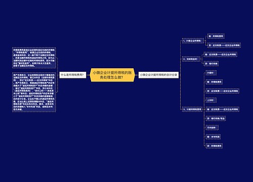 小微企业计提所得税的账务处理怎么做？