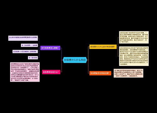 担保费计入什么科目