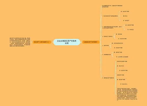 企业出售固定资产的账务处理