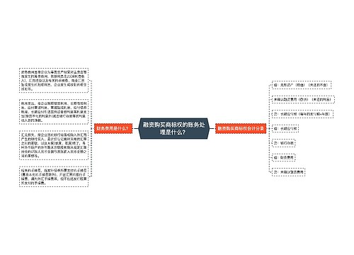 融资购买商标权的账务处理是什么？