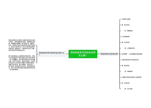 预收账款常见的账务处理怎么做？