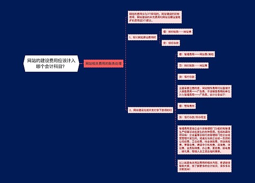 网站的建设费用应该计入哪个会计科目？