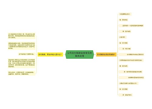 公司应付账款业务常见的账务处理