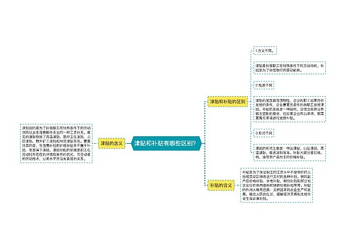 津贴和补贴有哪些区别？