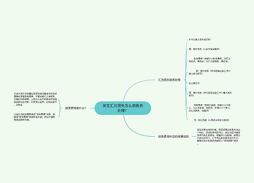 发生汇兑损失怎么做账务处理？