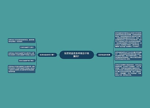 投资收益是怎样做会计核算的？