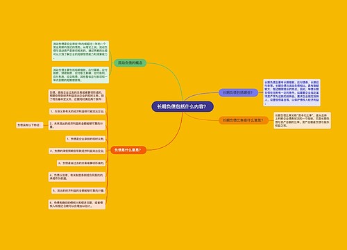 长期负债包括什么内容？