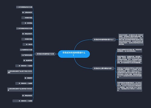 存货成本的结转是指什么？