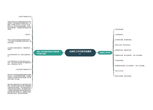 出纳的工作内容包括哪些？