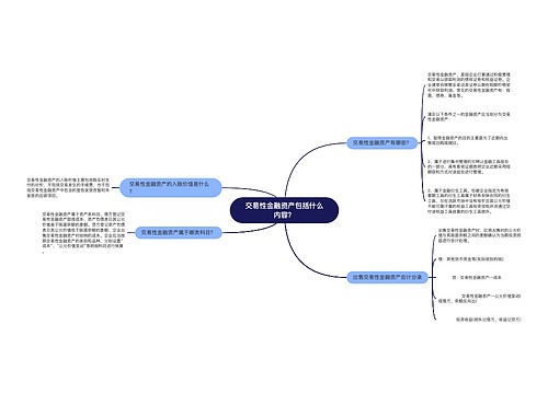 交易性金融资产包括什么内容？