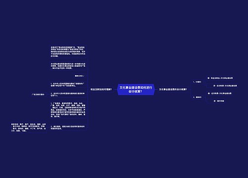 文化事业建设费如何进行会计核算？